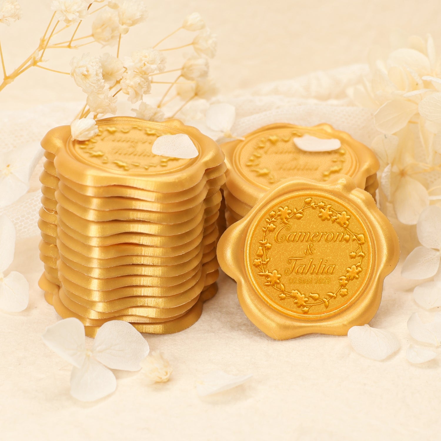 Custom Wedding Self-Adhesive Wax Seal Stickers (27 Designs) 2-1