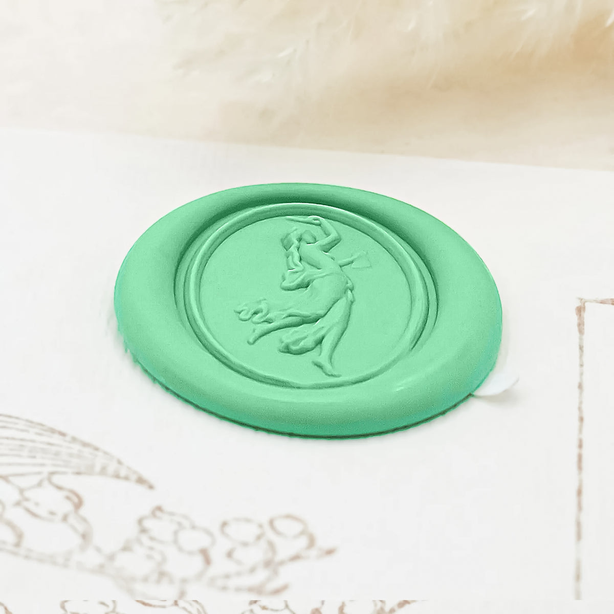 Pegatinas de Sello de Lacre Autoadhesivo Venus en Relieve 3D 1-1