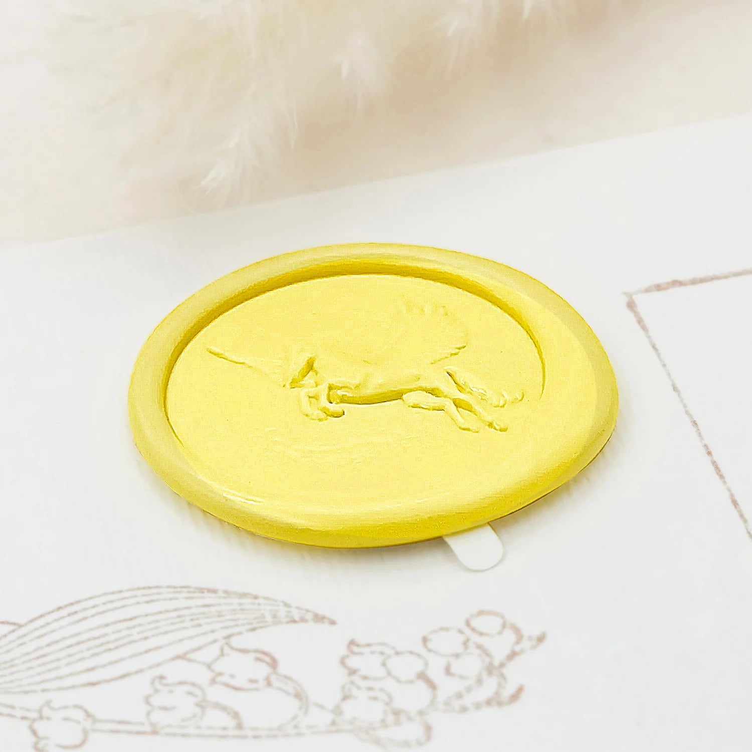 Pegatinas Autoadhesivas de Sello de Lacre Pegaso en Relieve 3D 4-1