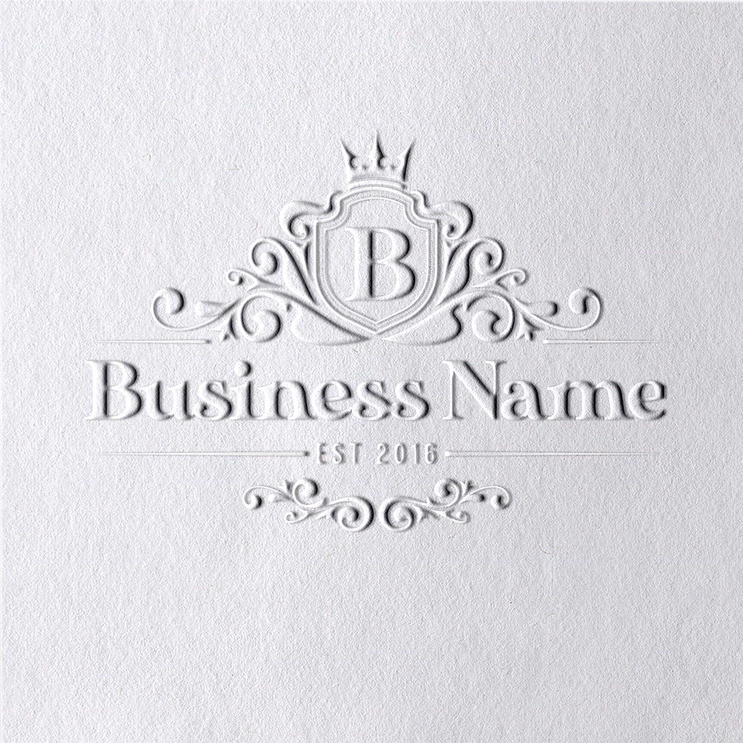 Sello en seco de logo personalizado - Estilo 11 111