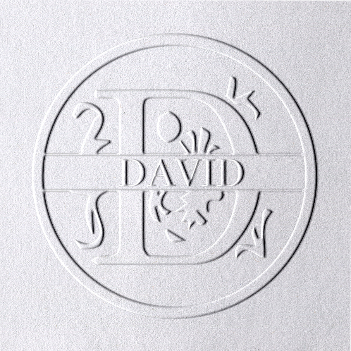 26 Letter Custom Floral Name Embosser - D D1