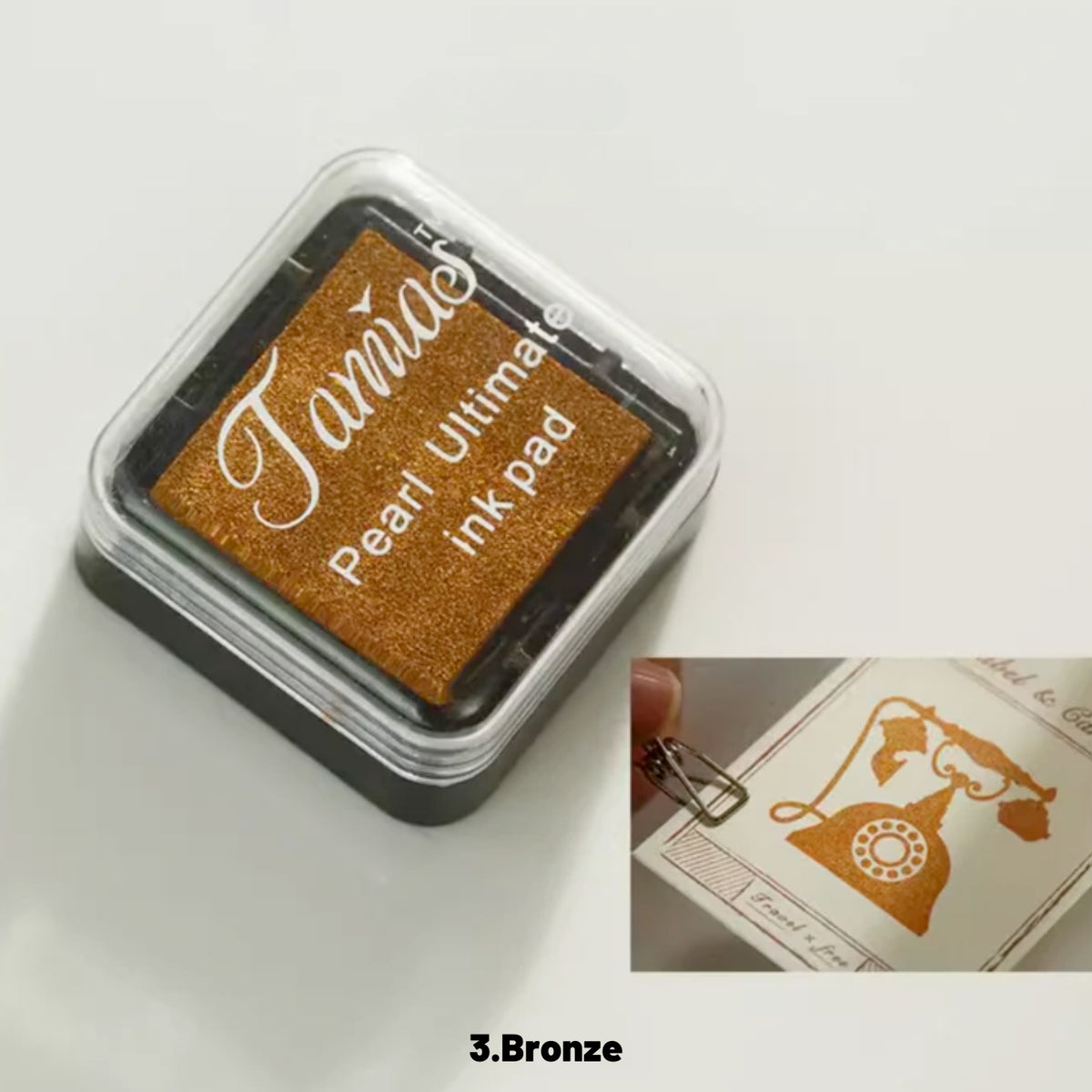 Almohadilla de Tinta Nacarado Mini Retro (8 Colores) 7