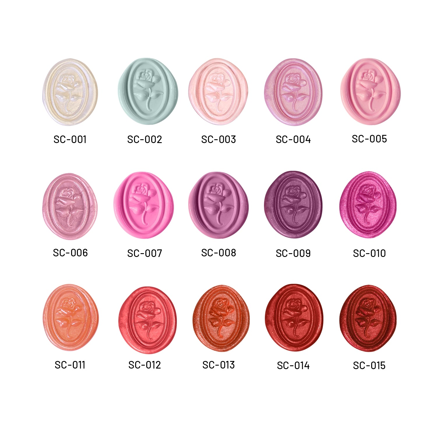 Palillo de Lacre (113 Colores) paleta de colores 1-15