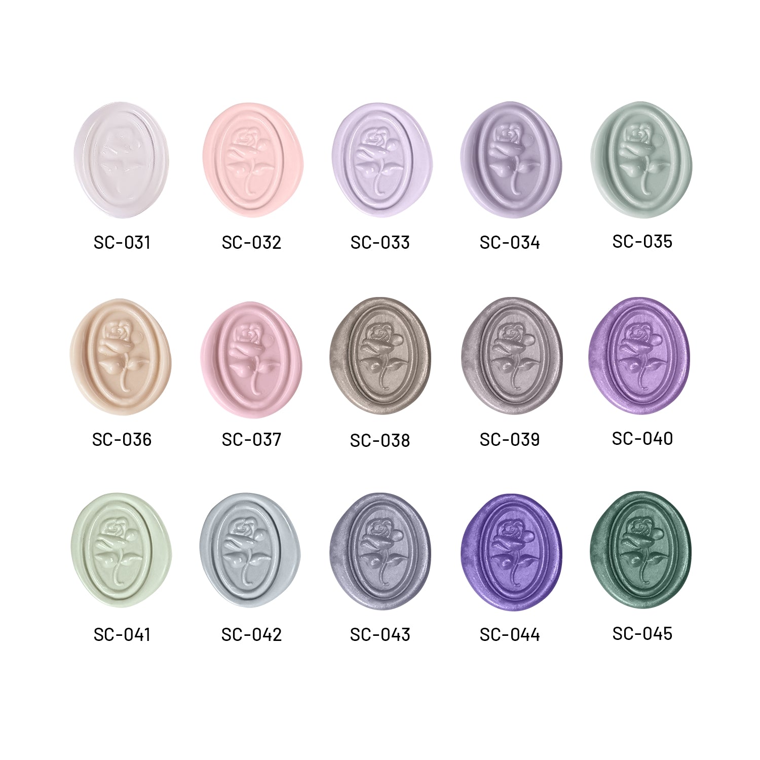 Palillo de Lacre(113 Colores)paleta de colores 31-45