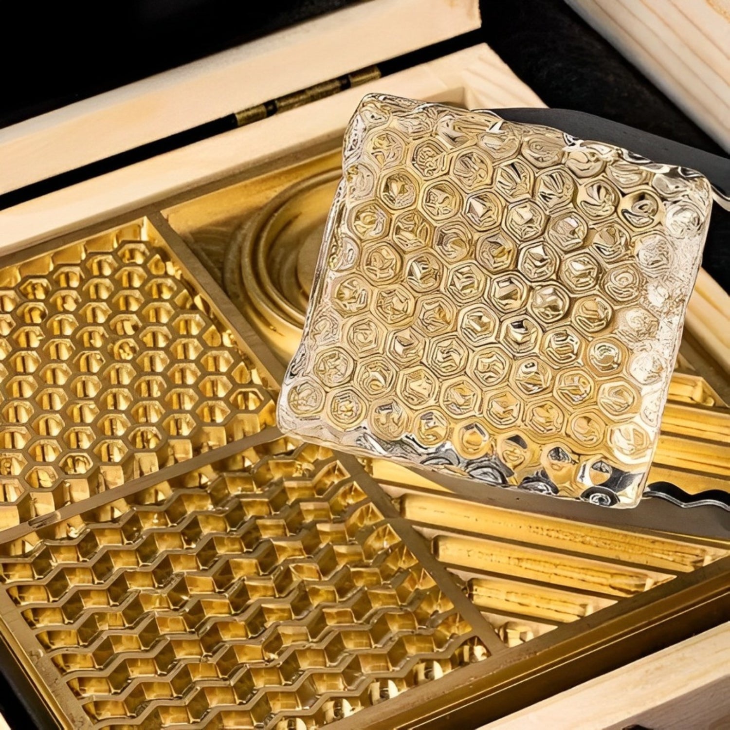 Plancha de Grabado de Latón para Cubitos de Hielo 6