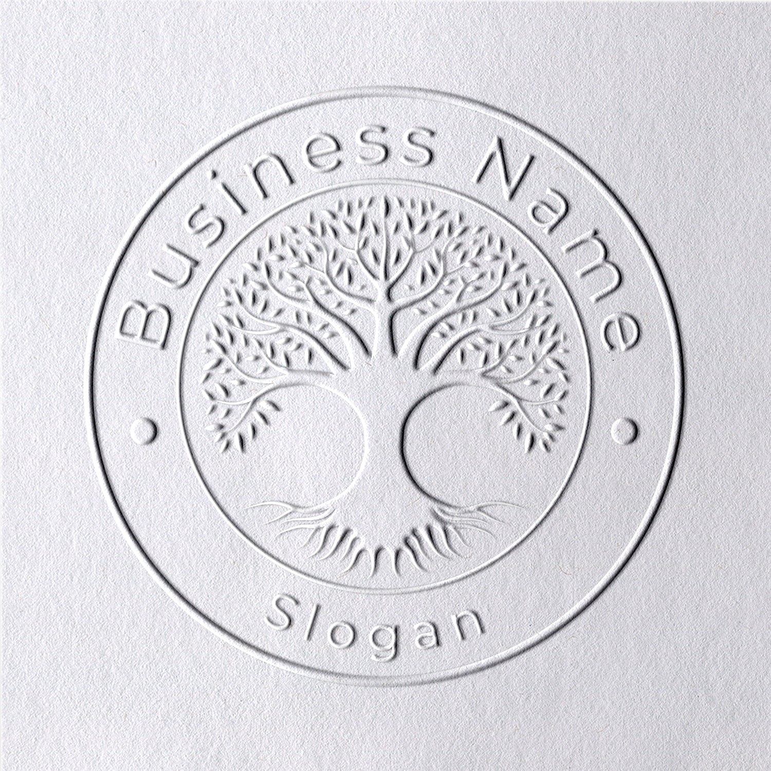 Sello en Seco con Logo Personalizado del Árbol de la Vida 301