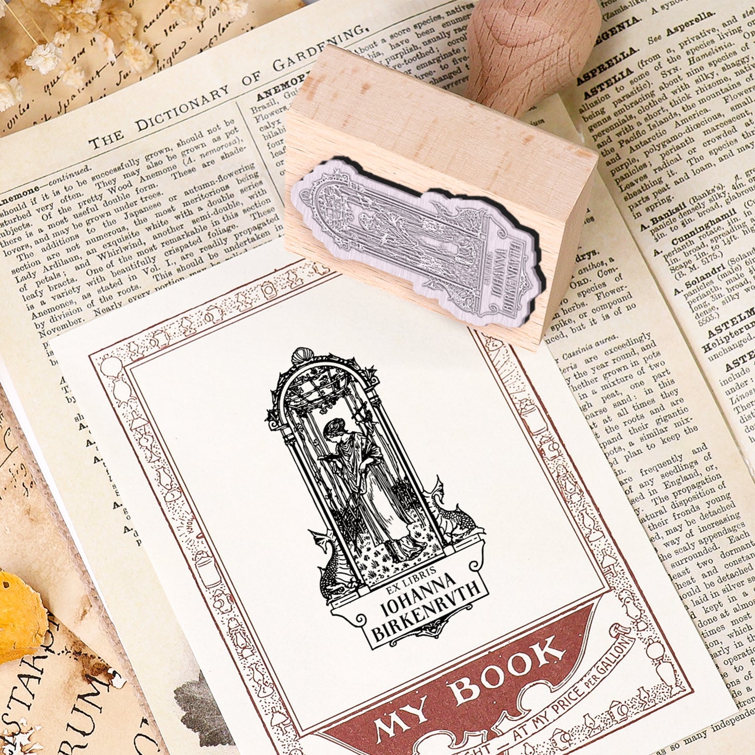 sello de caucho personalizado para libros uso portada de libro