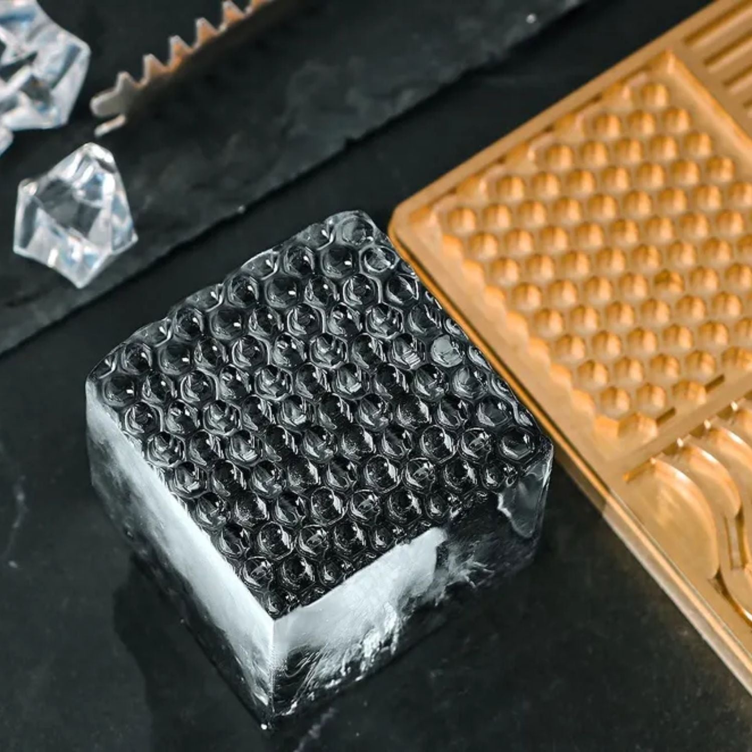 Plancha de grabado básica de latón para cubitos de hielo2