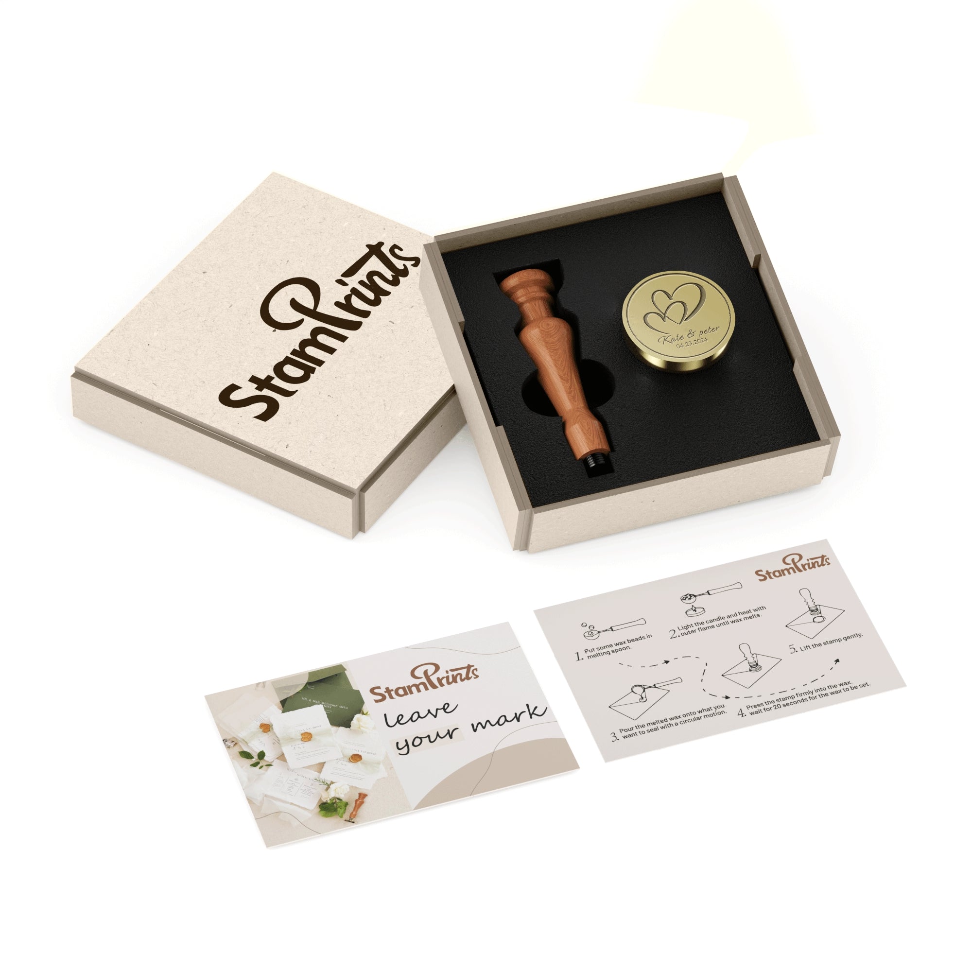 Paquete de Regalo de Sello de Lacre Personalizado Stamprints