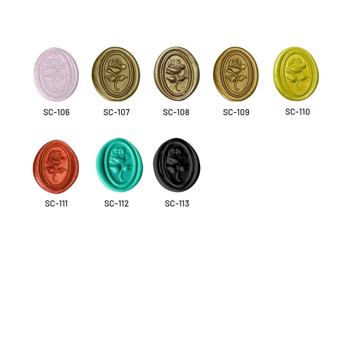 Bastón de Lacre de Sellado(113 Colores)paleta de colores106-113