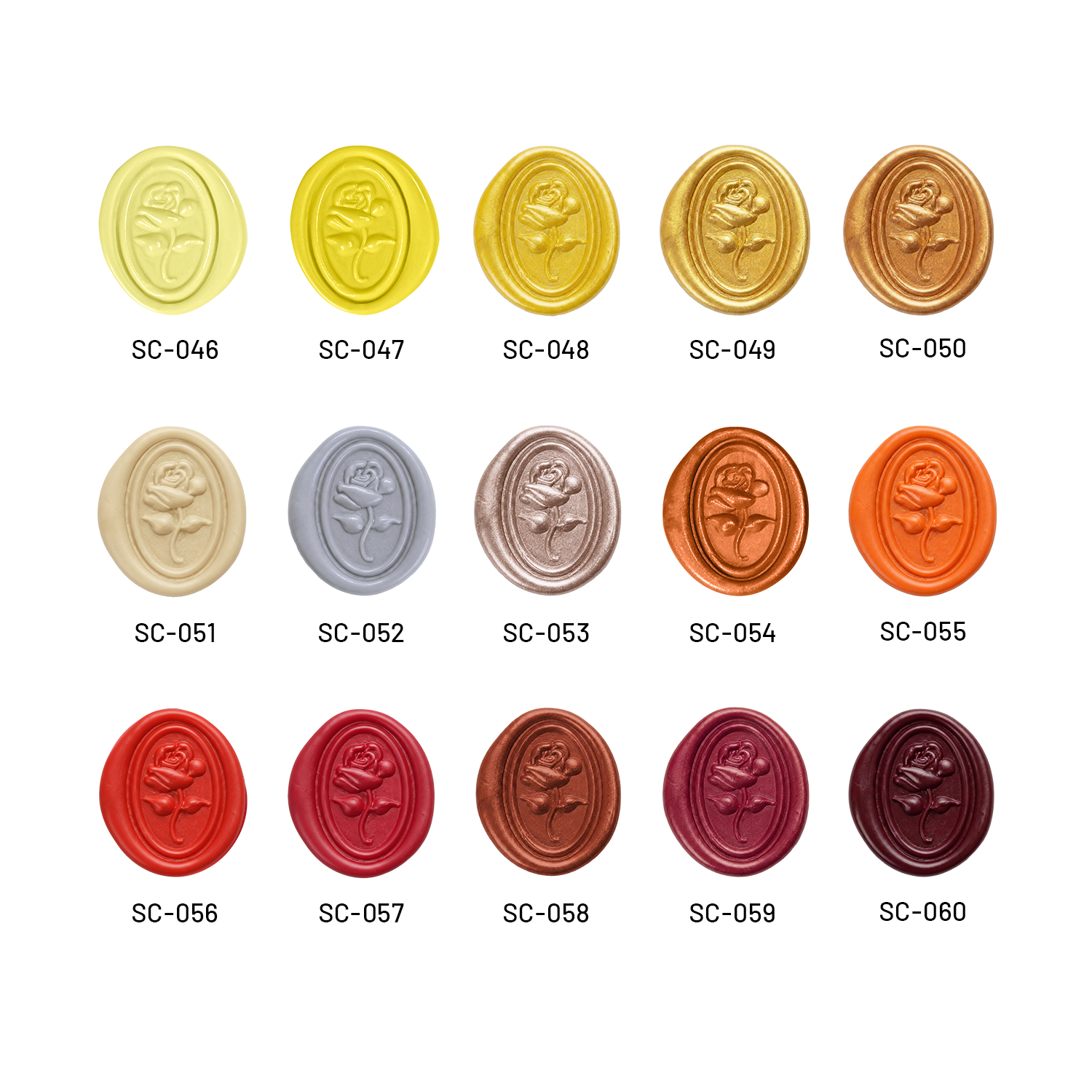 Bastón de Lacre para Sellar1(113 Colores)paleta de colores46-60