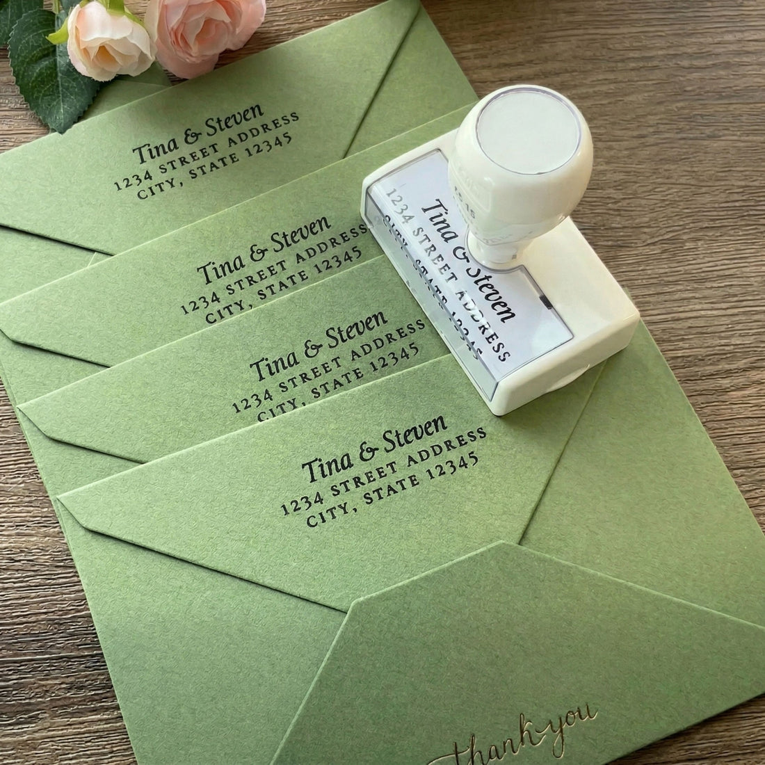 Custom Logo Self-Inking Stamp for Paper | Multiple Ink Colors3