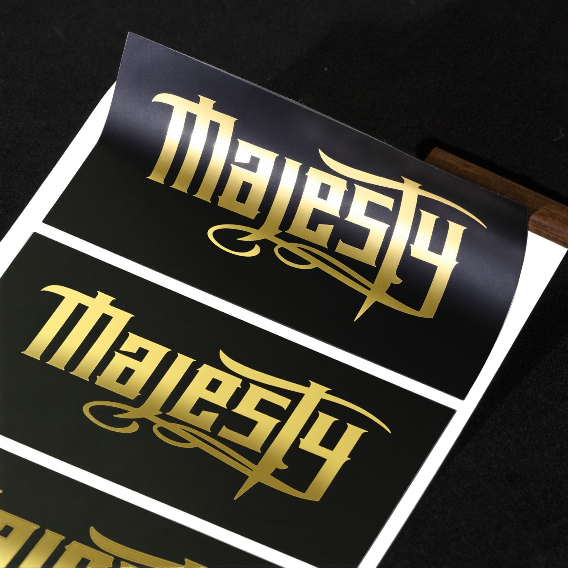 Custom Glossy Foil Stickers – Waterproof PVC Labels for Luxury Branding4