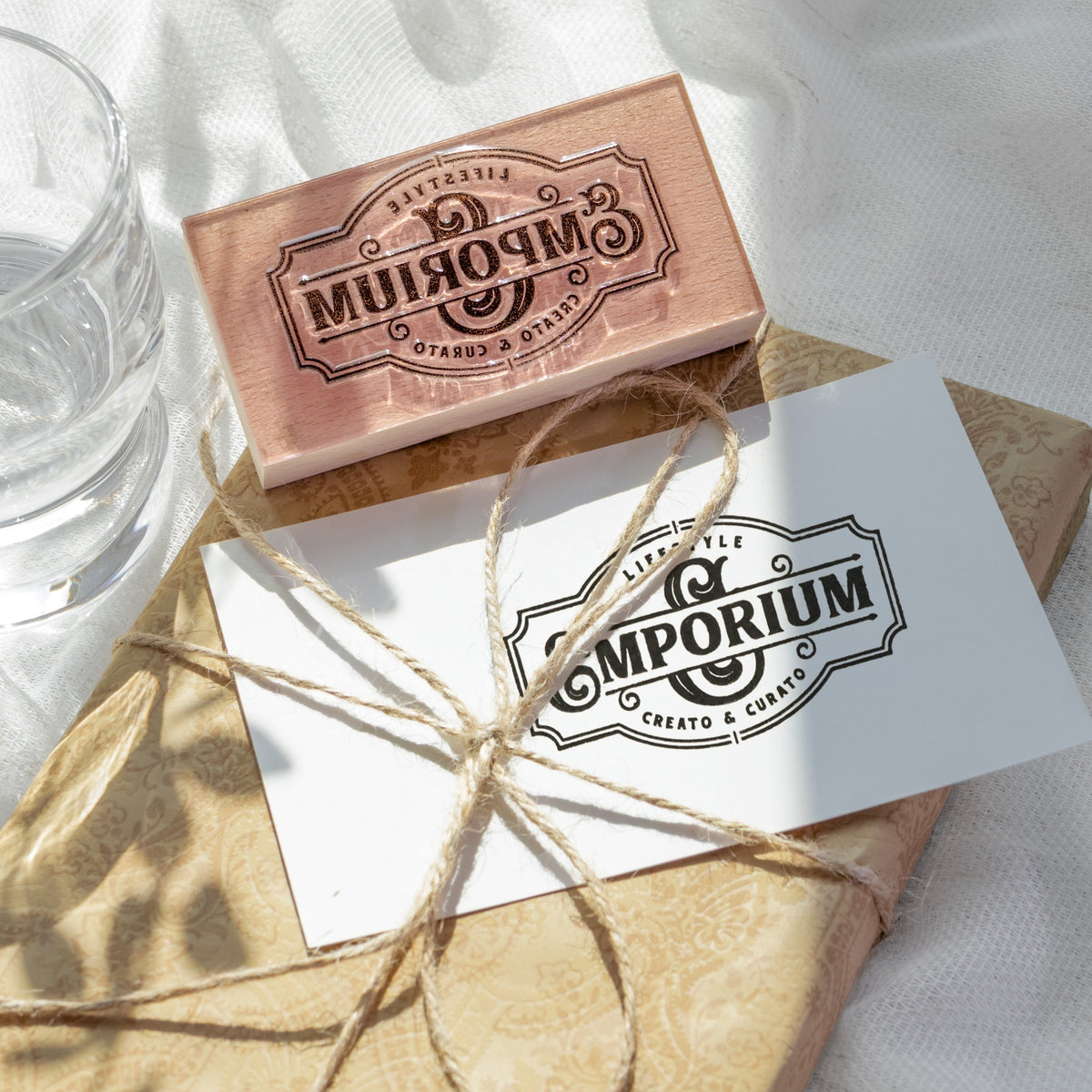 Sellos de caucho de Madera Personalizados para Negocios y Manualidades con tu Logo : Artwork12