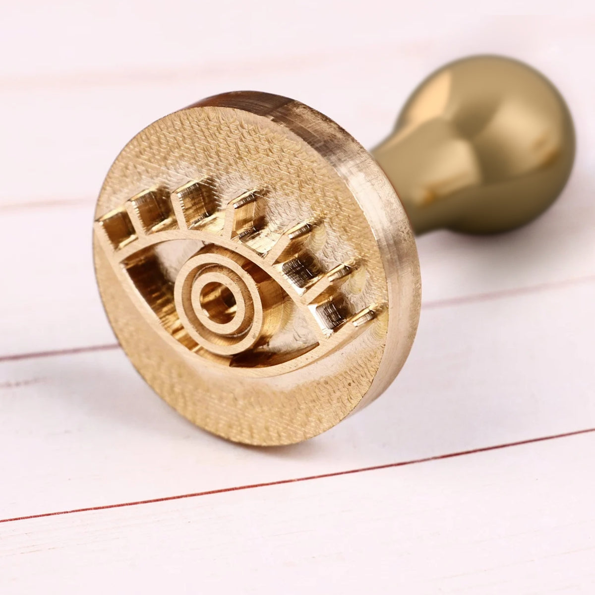 Evil Eye Brass Ice Stamp for Bartender & Planner
