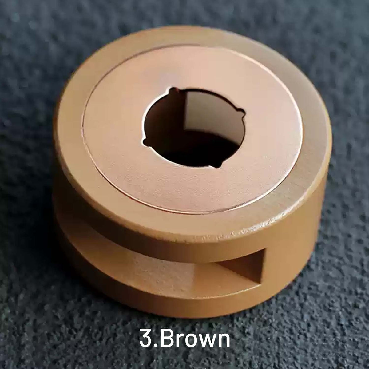 Hornillo para lacre de lacre de fusión de madera maciza3.Marrón