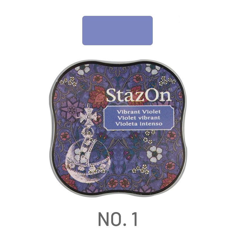 Almohadilla de tinta StazOn Retro a base de aceite de secado rápido con tinta pigmentada1