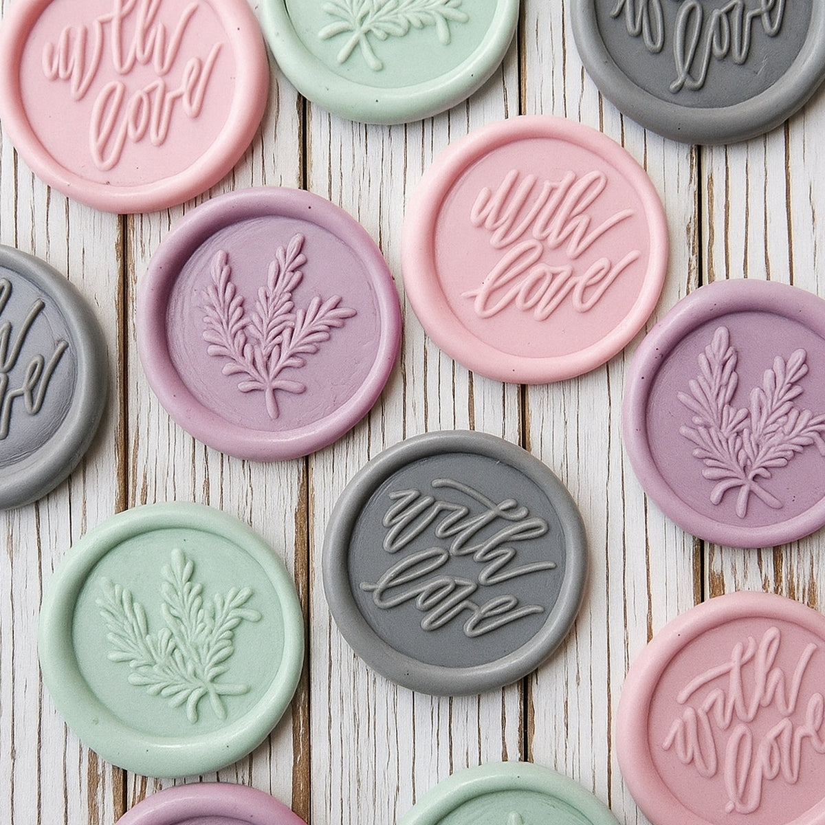 stamprints Pegatinas de Sello de Lacre Autoadhesivo de Diseño Personalizado 3